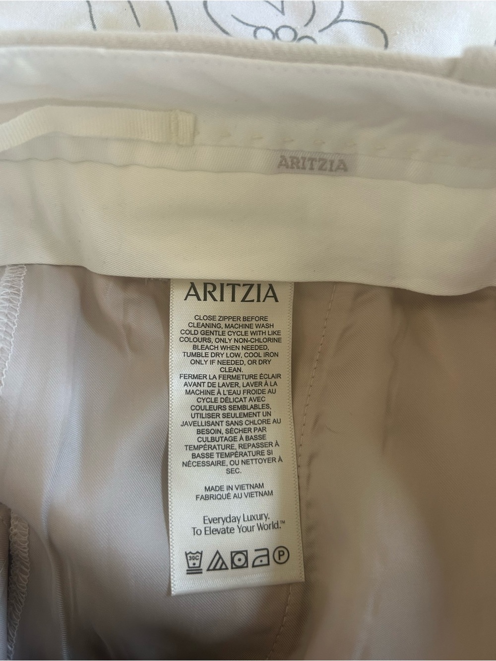 NWT- Aritzia Effortless High-Rise Trousers in Metropolis Beige/Taupe- Crepette - Picture 6 of 6